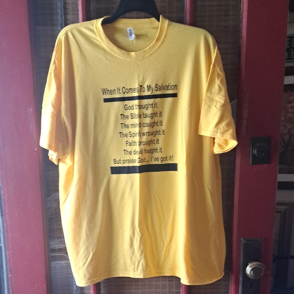 Jerzees Yellow Short Sleeve Tee Shirt